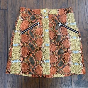 I AM Gia Faux leather mini skirt size S